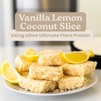 Vanilla Lemon Coconut Slice