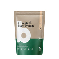 Beige and green package of Ultimate Plant Protein on a white background - 400g Vanilla