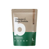 Beige and green package of Ultimate Plant Protein on a white background. Chocolate flavour - 400g