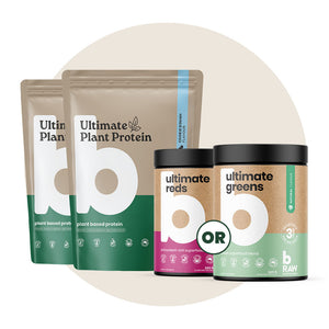 DOUBLE PROTEIN PLUS PACK (2 X 1KG PROTEIN / GREENS OR REDS)